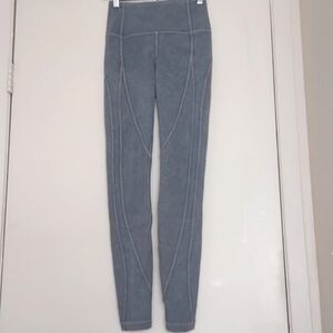 Lululemon Wunder Under High-Rise Tight Snow Washed Ribbed Leggings Size 2